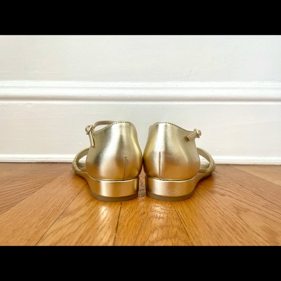 Golden Bandolino Sandal with Mini Wedge - Picture 6 of 6